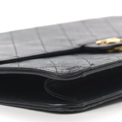 Chanel Lambskin Quilted Medium Single Flap Black 10 of 18