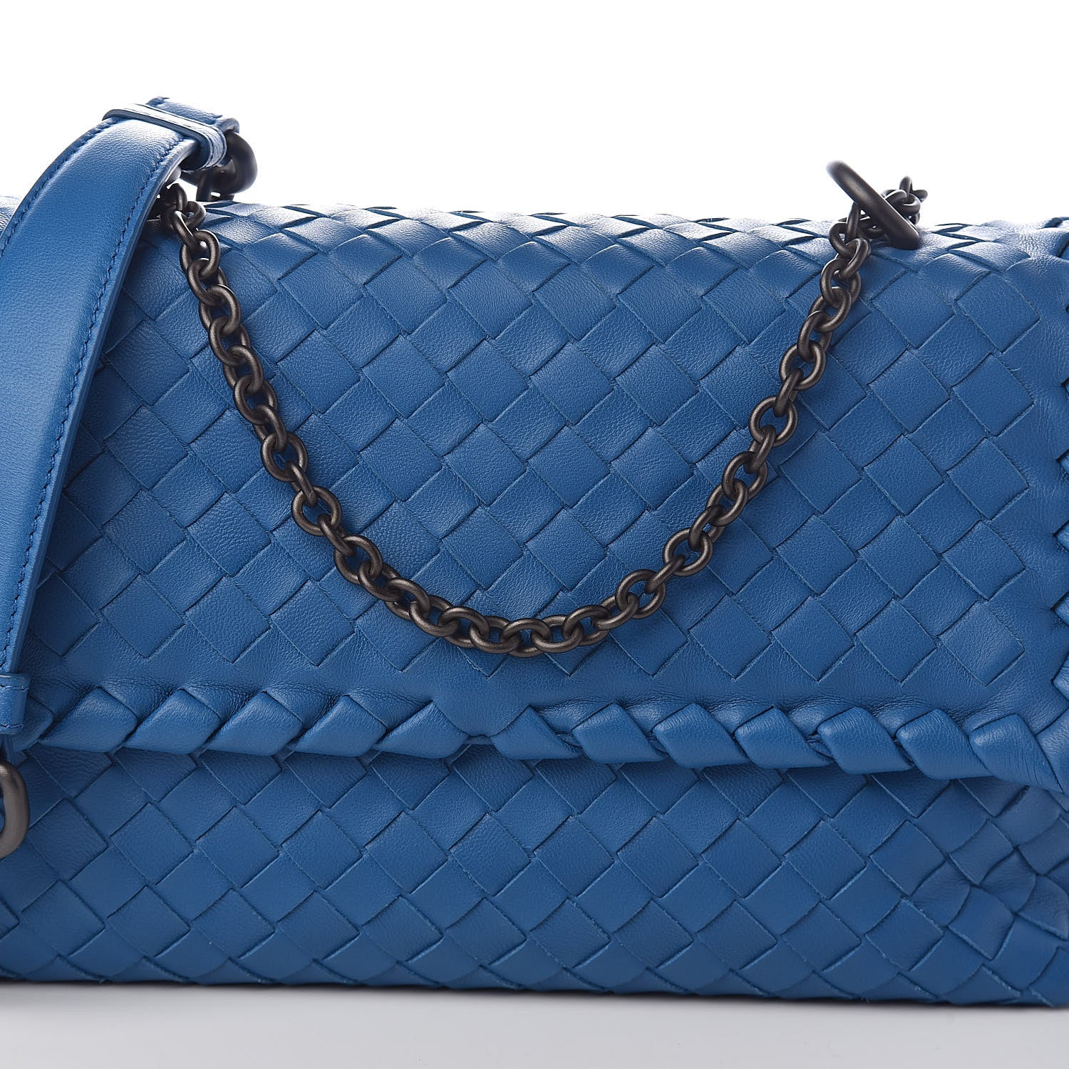 Bottega Veneta Nappa Intrecciato Baby Olimpia Shoulder Bag Bleuette 7 of 9