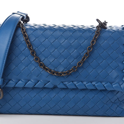 Bottega Veneta Nappa Intrecciato Baby Olimpia Shoulder Bag Bleuette 7 of 9