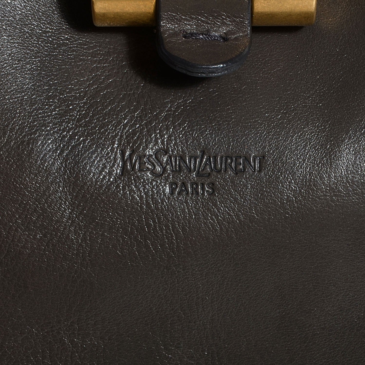 Saint Laurent Calfskin Oversized Muse Grey 8 of 9