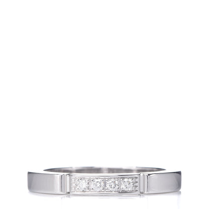 Cartier 18K White Gold Diamond Maillon Panthere Wedding Band Ring 48 4.5 1 of 4
