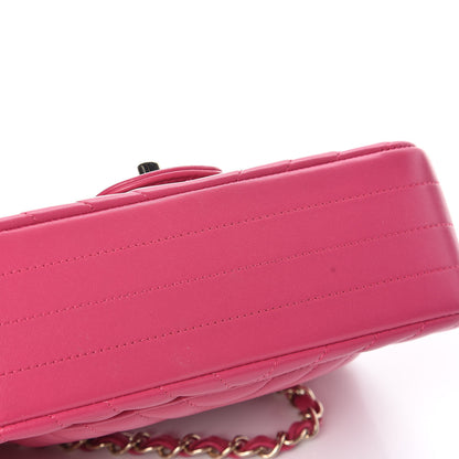 Chanel Lambskin Chevron Quilted Mini Rectangular Flap Fuchsia 11 of 12