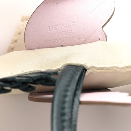 Hermes Milo Lambskin Grigri Rodeo Pegase Horse Bag Charm PM Craie Mauve Pale Vert Cypress 3 of 4