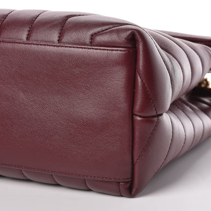 Saint Laurent Calfskin Y Quilted Monogram Medium Loulou Chain Satchel Palissandre 10 of 10