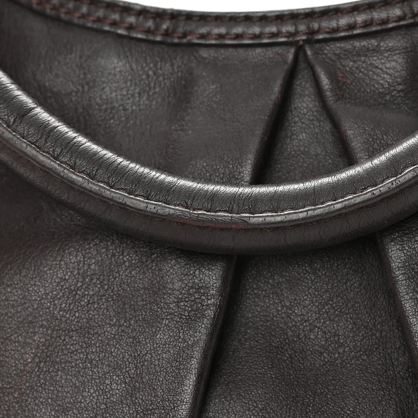 Calfskin Studded Medium Alverton Hobo Chocolate