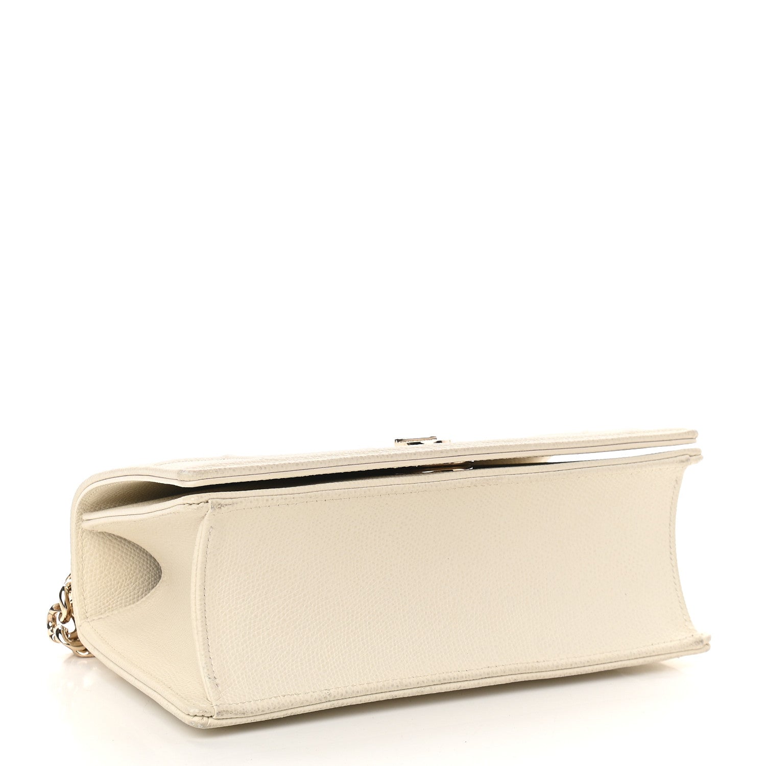 Christian Dior Grained Calfskin Cannage Small Diorama Flap Bag Off White 4 of 9