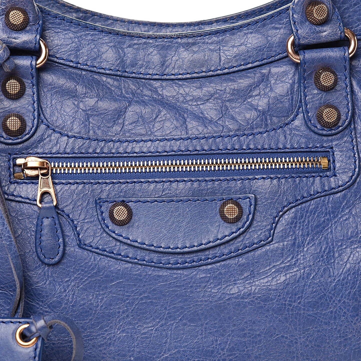 Agneau Giant 12 Rose Gold Hardware City Bleut Bleu Glacier