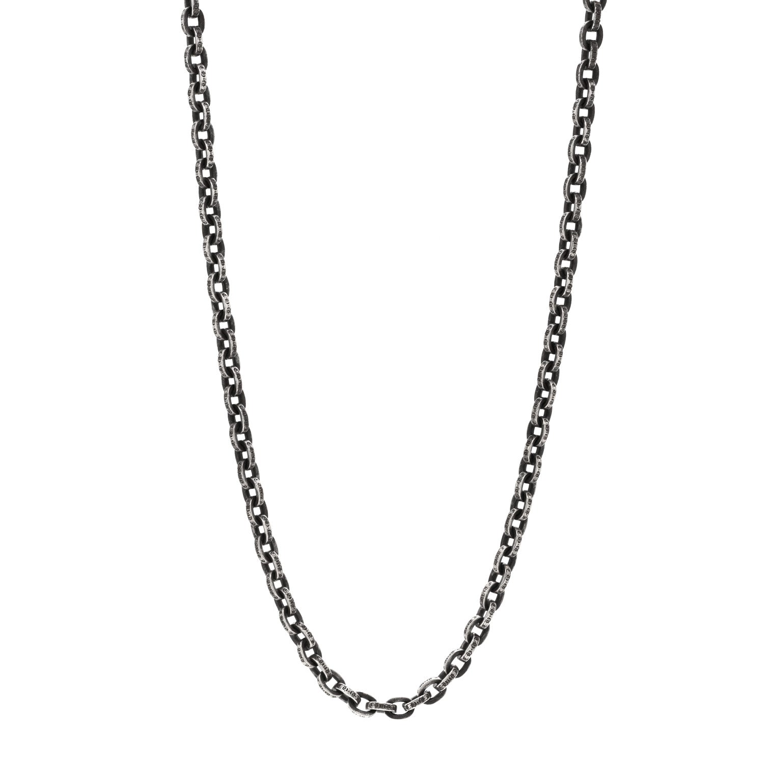 Chrome Hearts Sterling Silver Paper Chain Necklace 1 of 5