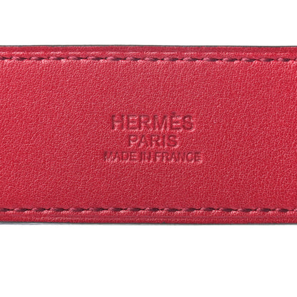 Hermes Tadelakt Belt Scarf Loop Rouge Vif 3 of 4