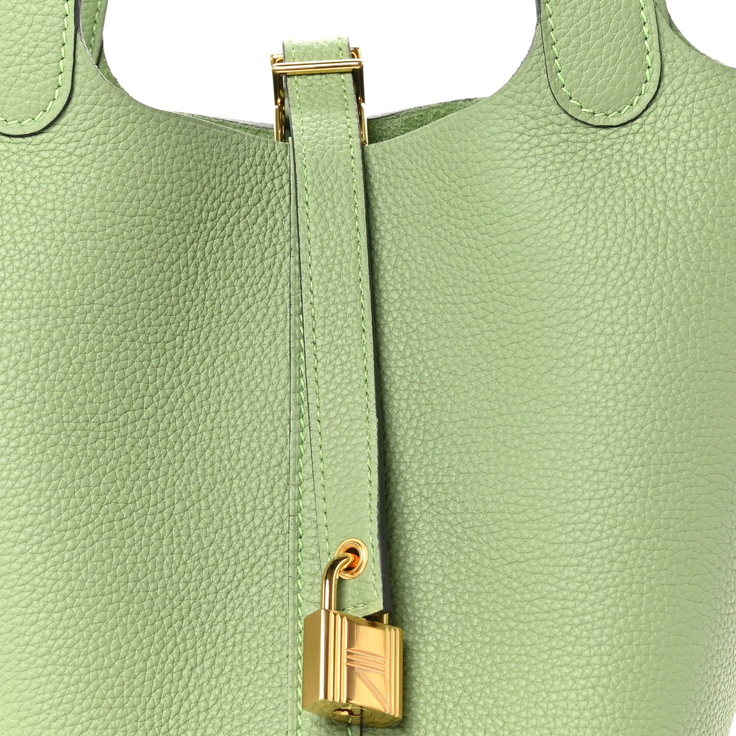 Taurillon Clemence Picotin Lock 18 PM Vert Criquet