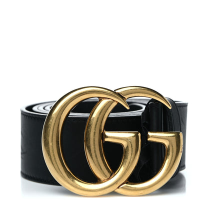 Gucci Calfskin Double G 40mm Belt 90 36 Black 1 of 7