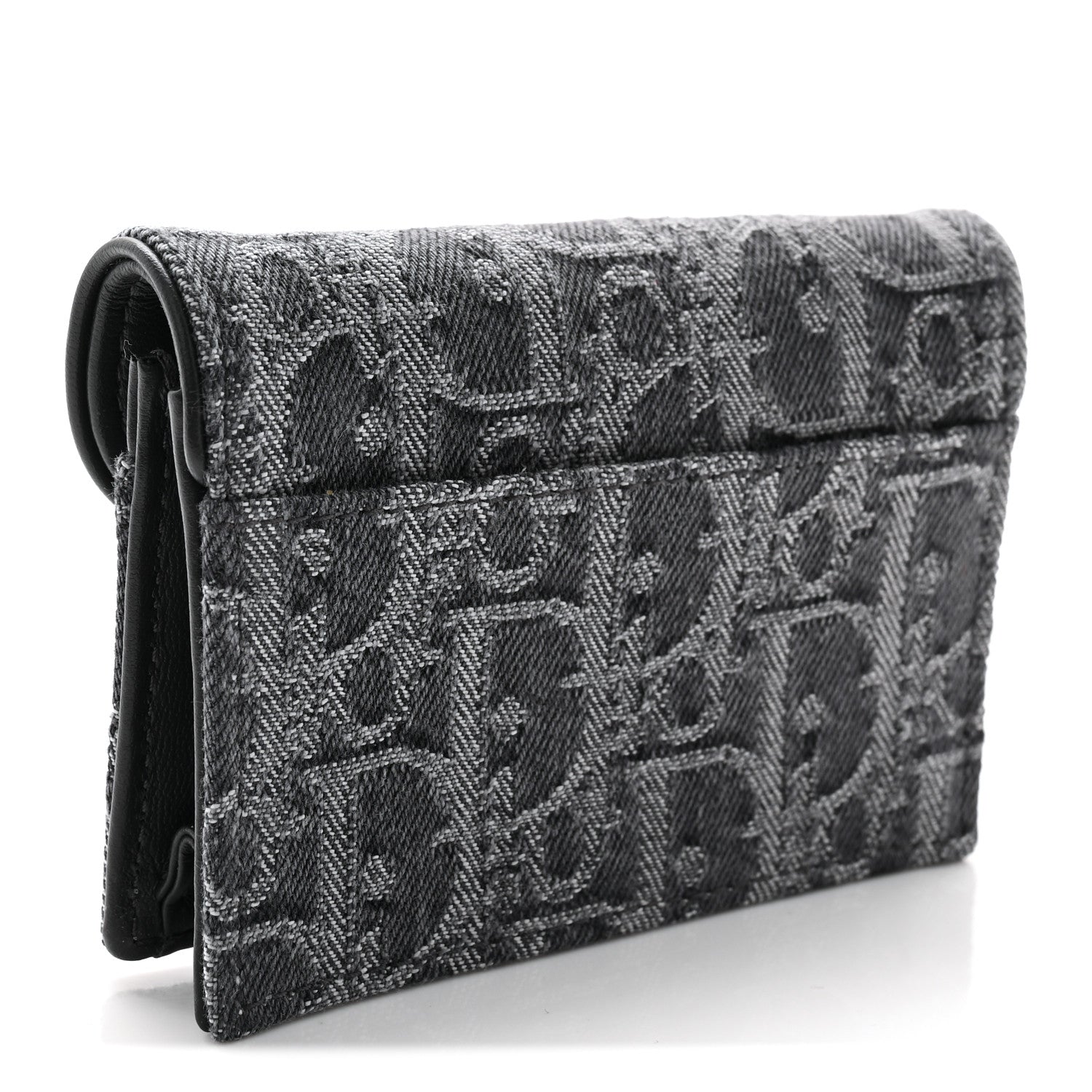 Christian Dior Oblique Saddle Bloom Card Holder Grey 3 of 10