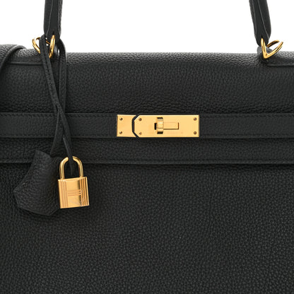 Hermes Togo Kelly Retourne 35 Black 8 of 12
