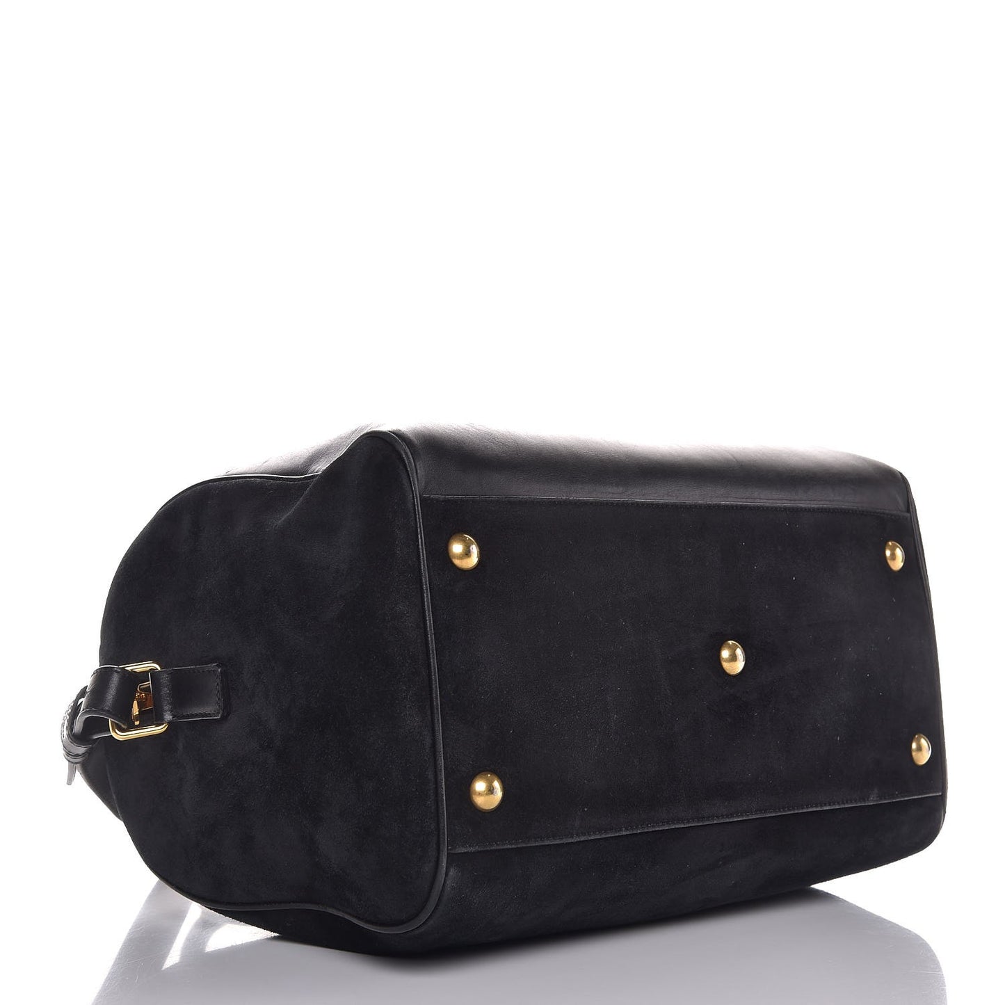 Calfskin Suede Classic Duffle 6 Black