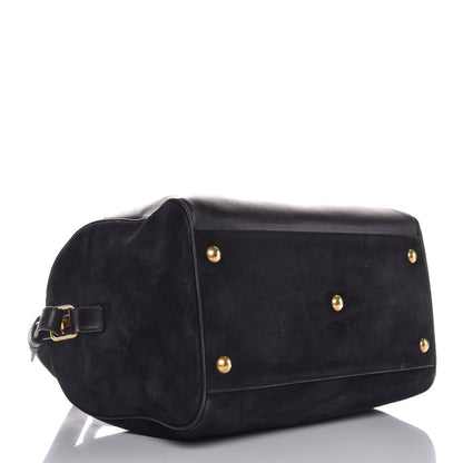 Saint Laurent Calfskin Suede Classic Duffle 6 Black 4 of 14