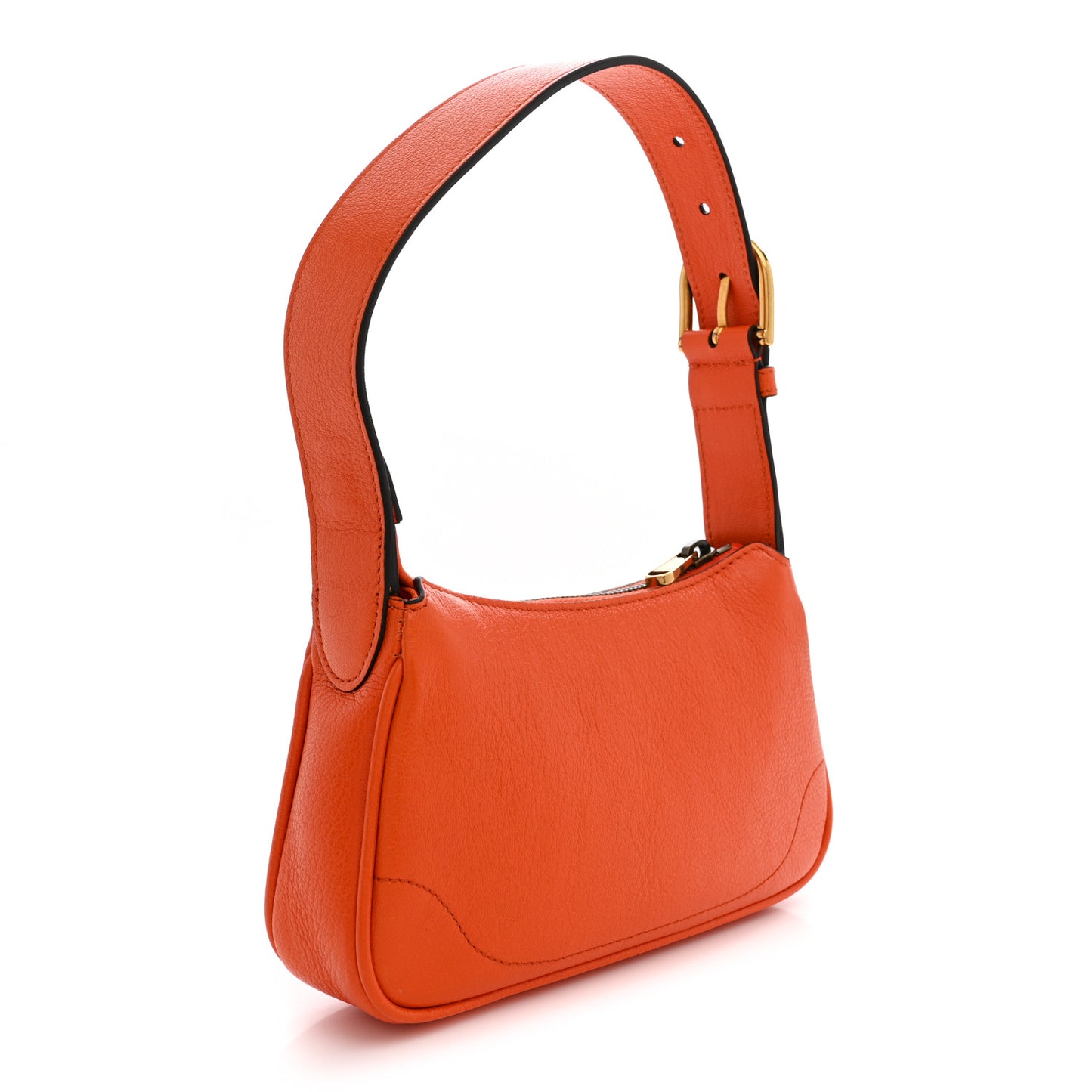 Goatskin Mini Aphrodite Shoulder Bag Orange