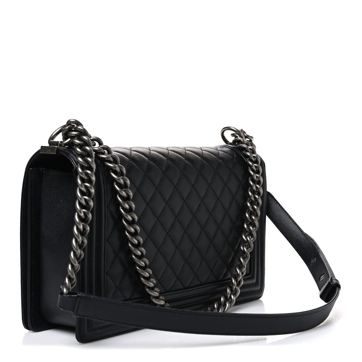 Caviar Quilted New Medium Boy Flap Black
