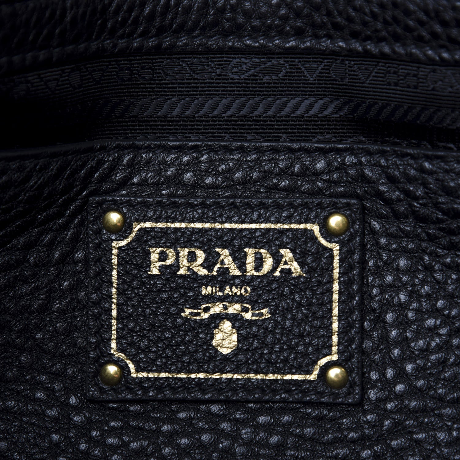 Prada Vitello Daino Shopping Tote Black 9 of 11