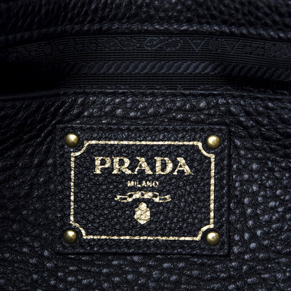 Prada Vitello Daino Shopping Tote Black 9 of 11