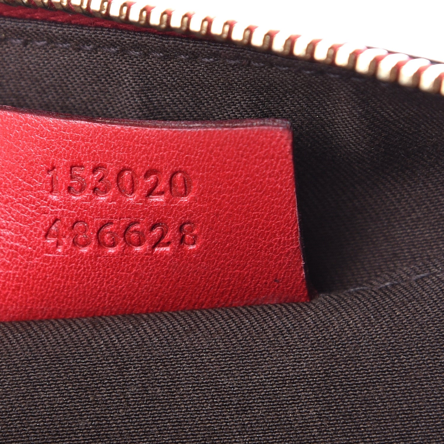Gucci Guccissima Heart Chain Pochette Red 6 of 9