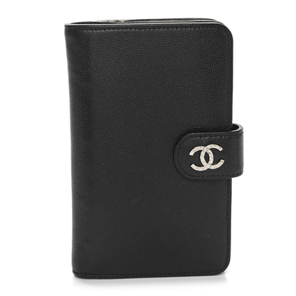 Chanel Caviar Sevruga Large Zip Pocket Wallet Black 1 of 11