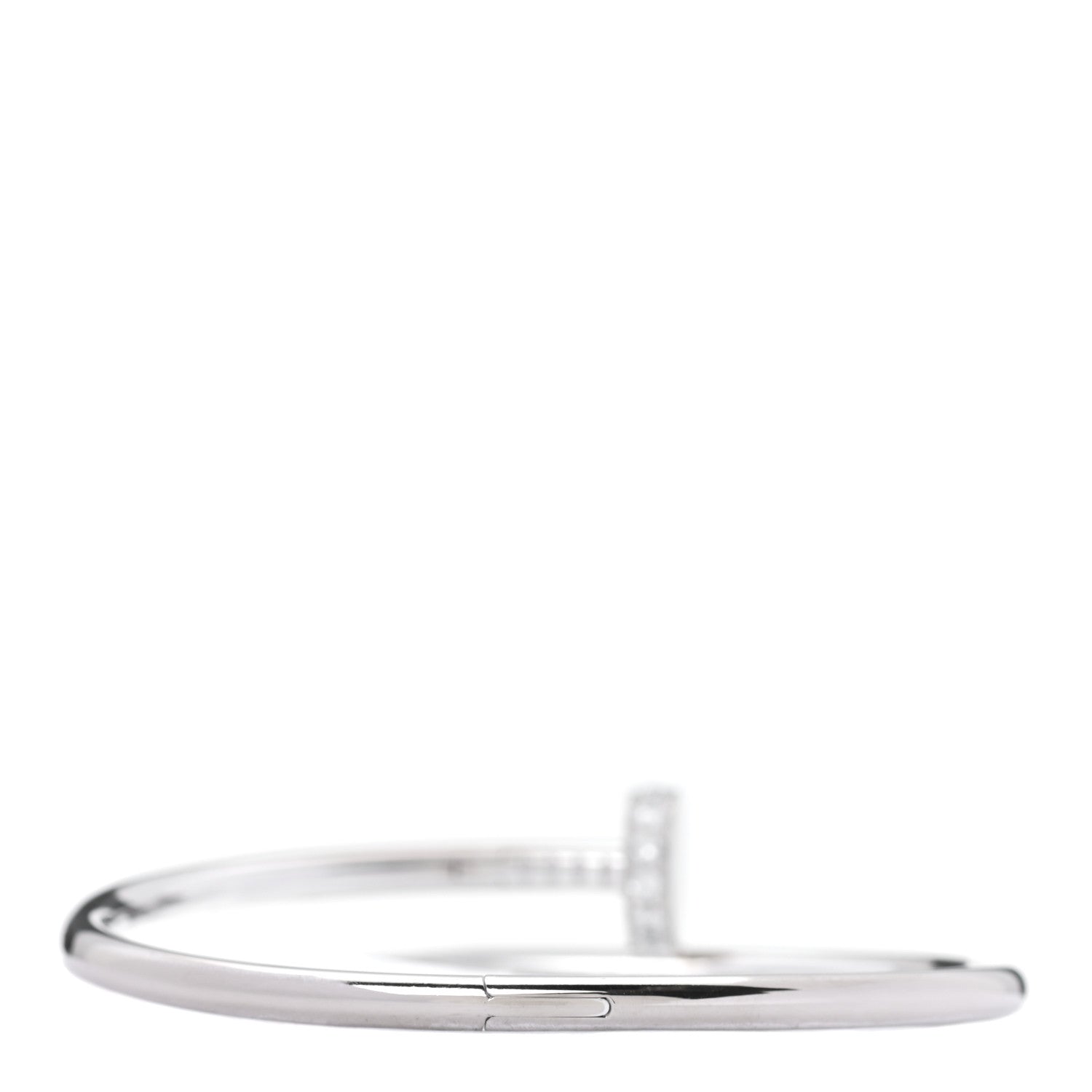 Cartier 18K White Gold Diamond Juste Un Clou Bracelet 16 3 of 5