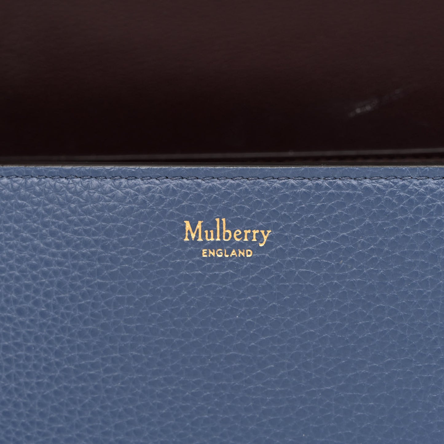 Small Classic Grain Calfskin Small Darley Satchel Pale Navy