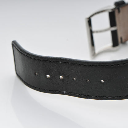 Gucci Stainless Steel Calfskin 42mm Interlocking G Quartz Watch Black 9 of 10
