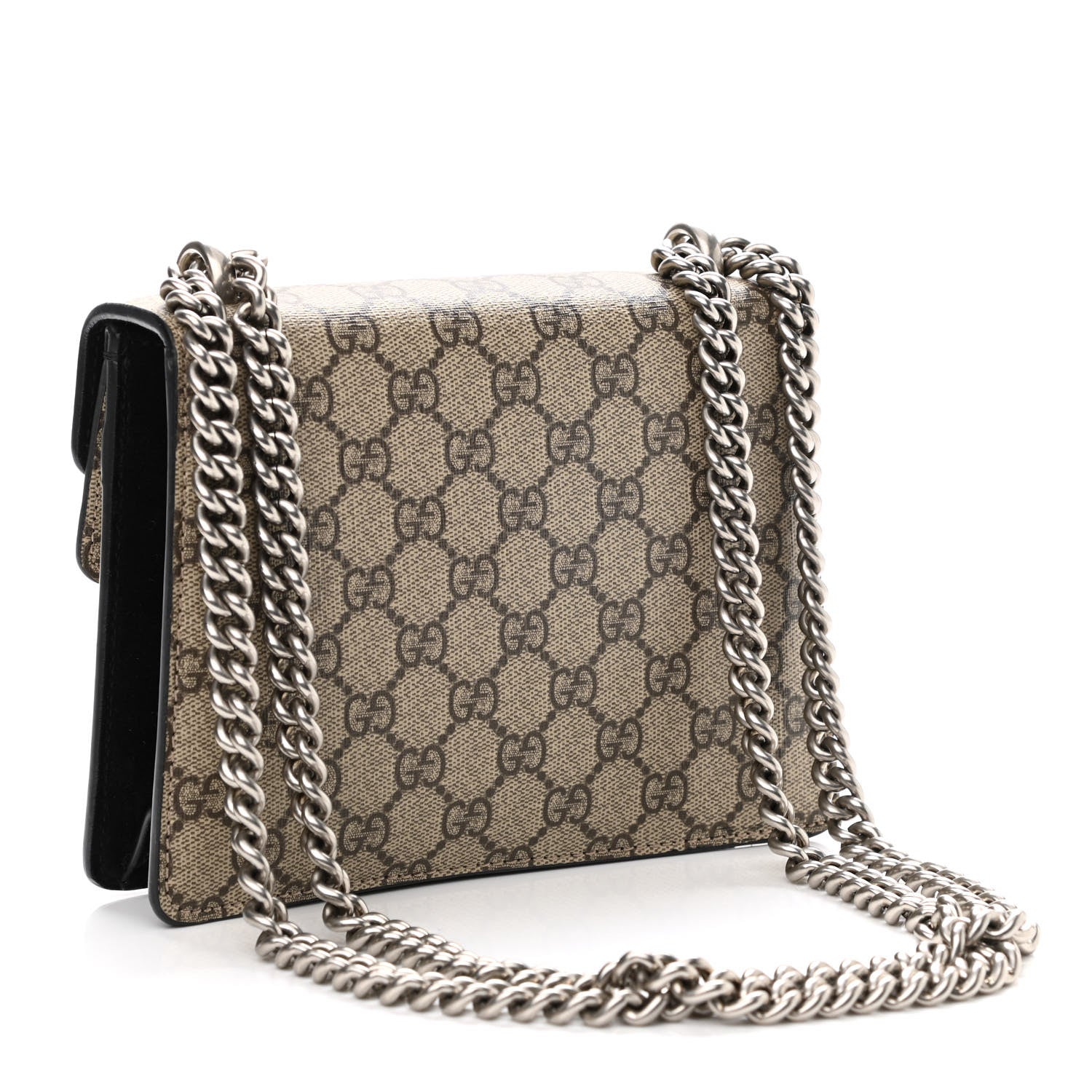 Gucci GG Supreme Monogram Mini Dionysus Shoulder Bag Black 3 of 12