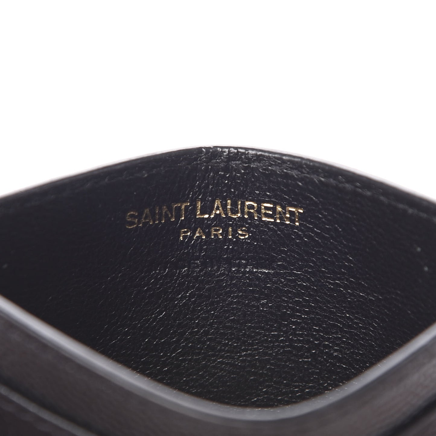 Grain De Poudre Matelasse Chevron Monogram Credit Card Case Black