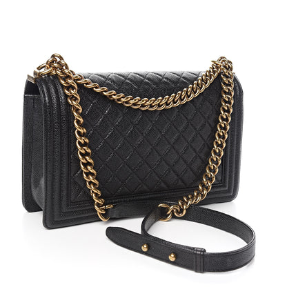 Chanel Caviar Quilted New Medium Boy Flap Black 3 of 10