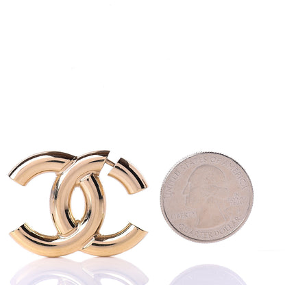 Chanel Metal CC Earrings Gold 2 of 7