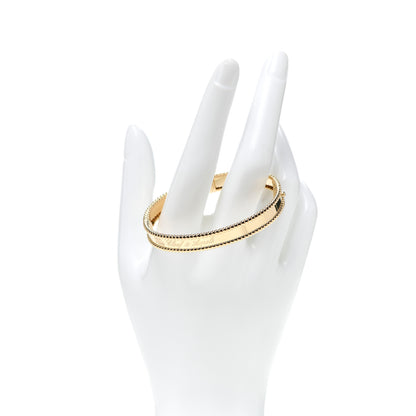 Van Cleef & Arpels 18K Yellow Gold Perlee Signature Bangle Bracelet S 2 of 5