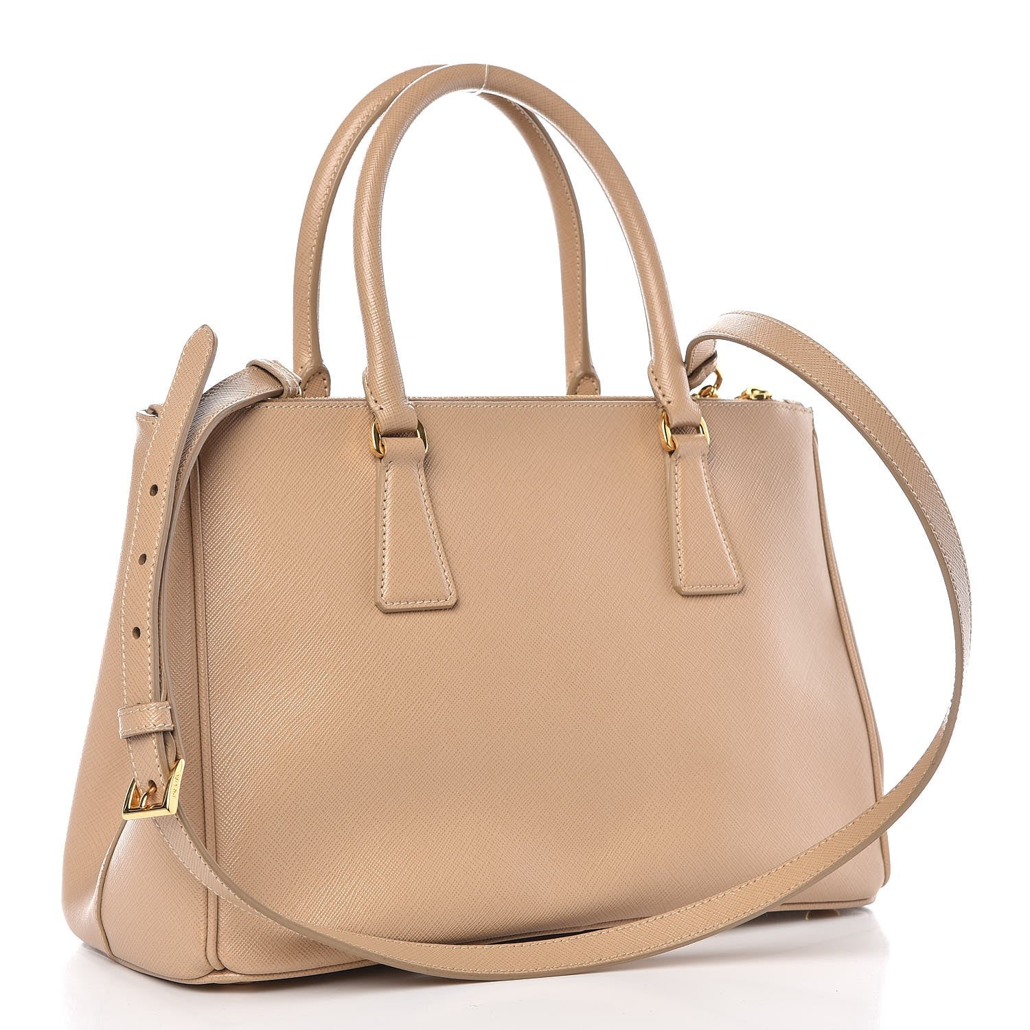 Prada Saffiano Small Galleria Double Zip Tote Sabbia 4 of 12