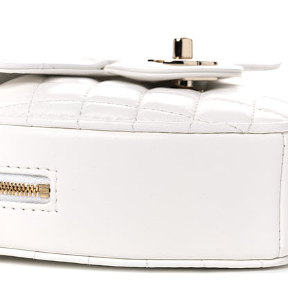 Chanel Lambskin Quilted CC In Love Heart Bag White 8 of 10
