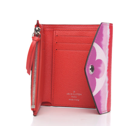 Louis Vuitton Monogram Escale Victorine Wallet Red 4 of 5