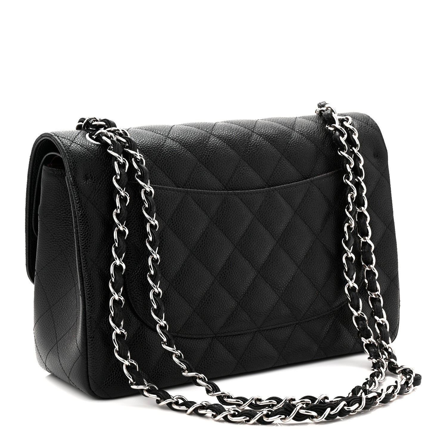Chanel Caviar Quilted Jumbo Double Flap Black 3 of 11