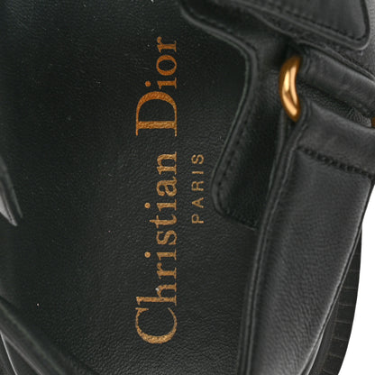Christian Dior Lambskin Dioract 10mm Sandals 36.5 Black 8 of 9