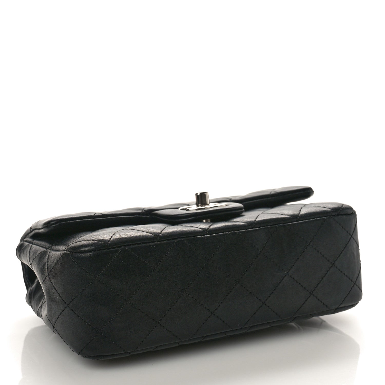 Chanel Lambskin Quilted Mini Rectangular Flap Black 4 of 10