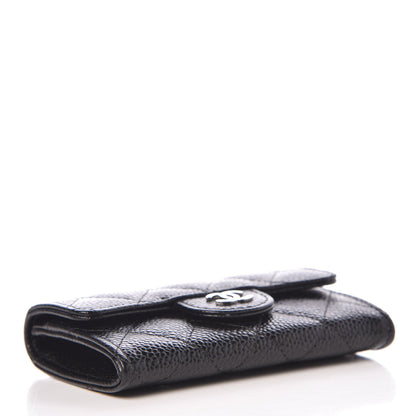 Chanel Caviar Quilted Flap Card Holder Black 3 of 7