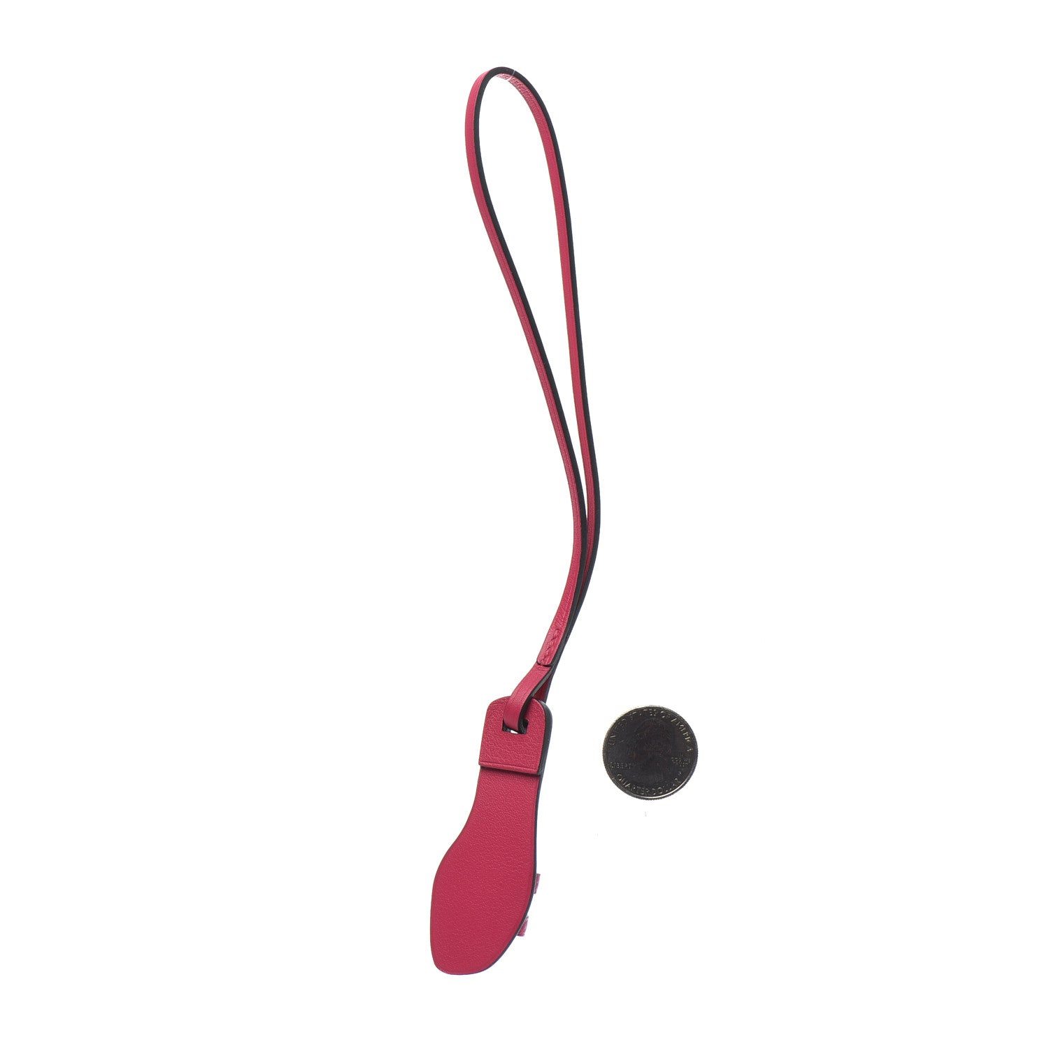 Hermes Epsom Butler Calfskin Hunter Oran Nano Bag Charm Rose Mexico 2 of 3