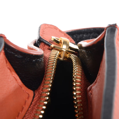 Celine Calfskin Suede Medium Trapeze Orange 10 of 12
