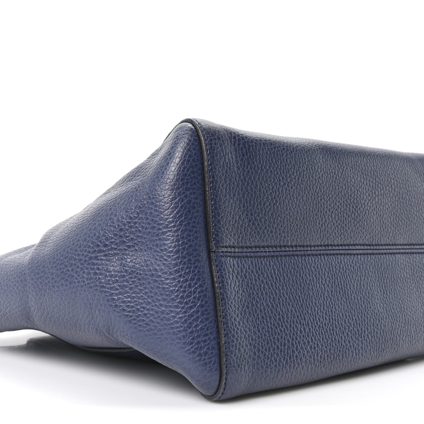 Dollar Calfskin Small Swing Tote Classic Marine Deep Cobalt