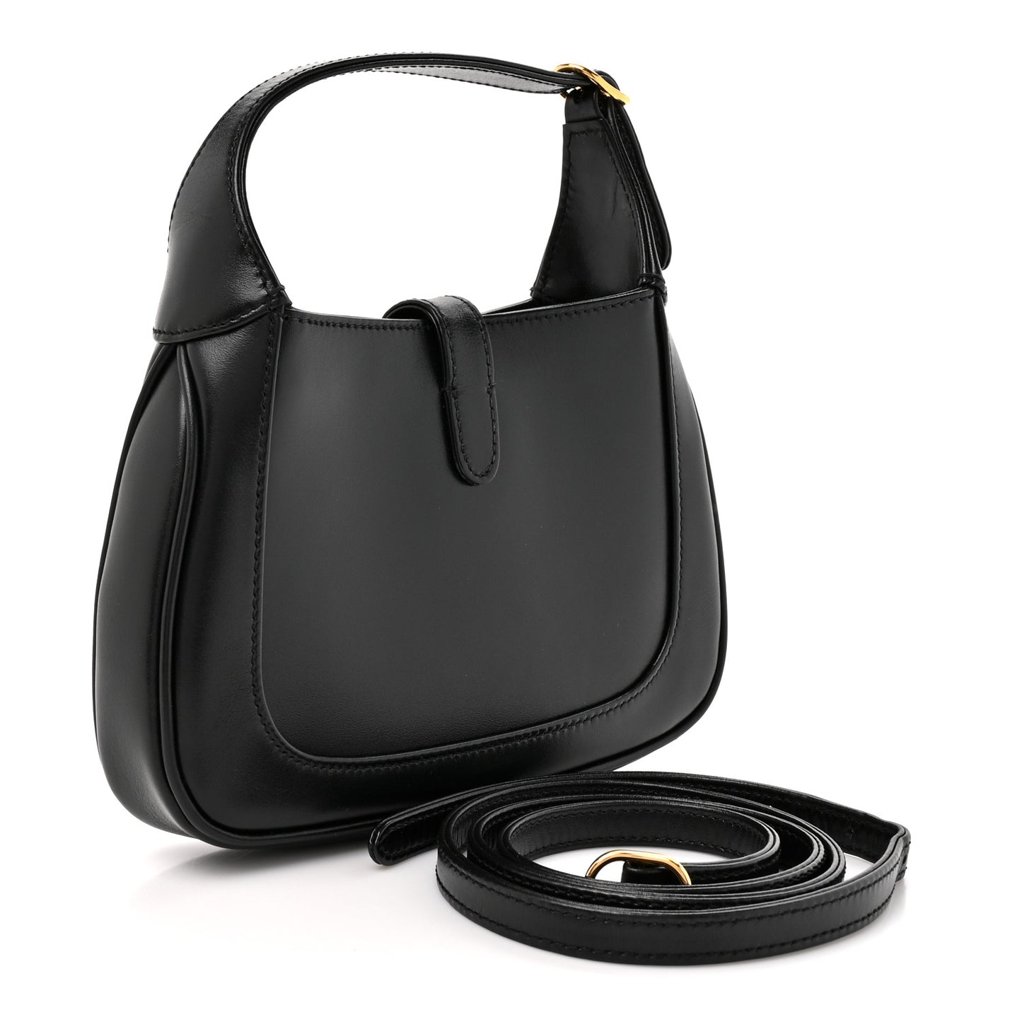 Boarded Dyana Lux Calfskin Mini Jackie 1961 Hobo Black