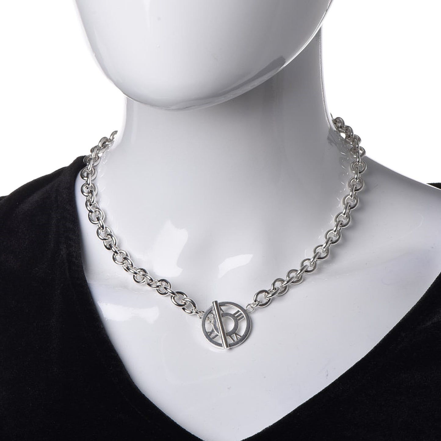Sterling Silver Atlas Toggle Chain Necklace