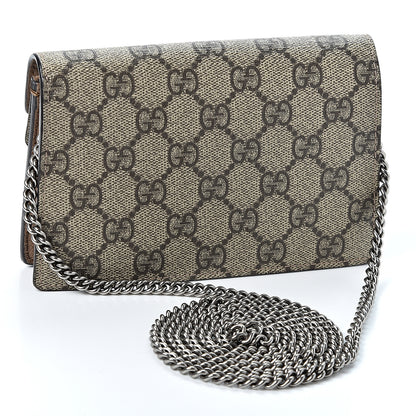Gucci GG Supreme Monogram Super Mini Dionysus Shoulder Bag Taupe 2 of 9