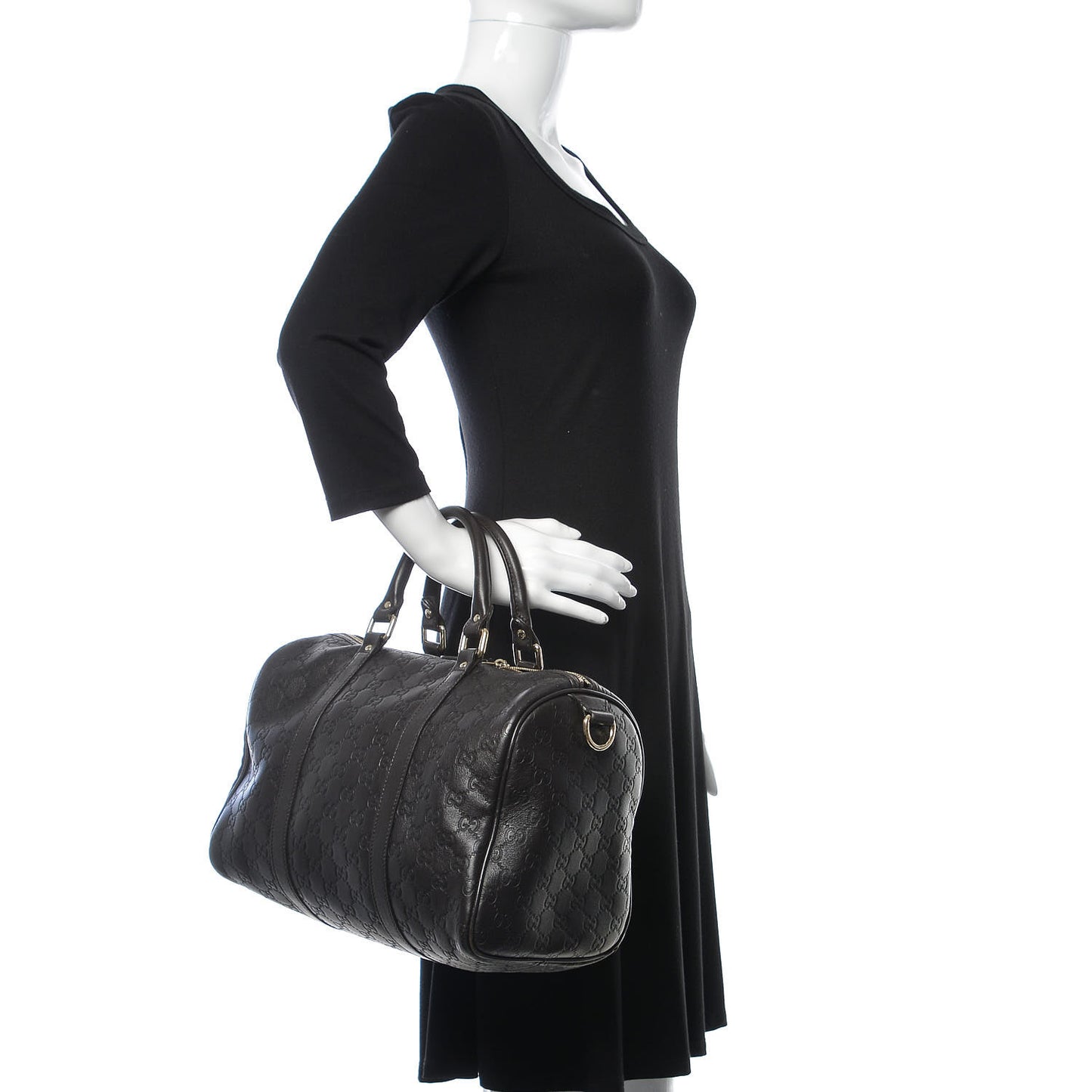 Guccissima Medium Joy Boston Dark Brown