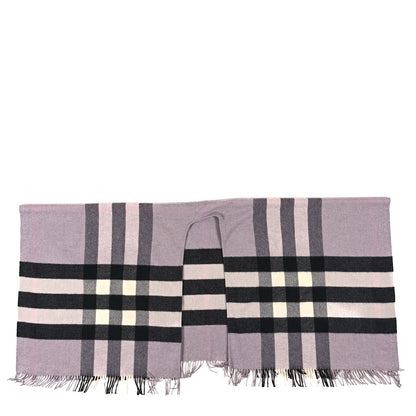 Burberry Merino Wool Cashmere Check Collette Cape Purple 1 of 5