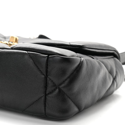 Chanel Lambskin Quilted Medium Chanel 19 Flap Black 9 of 9