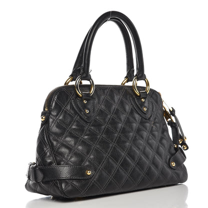 Marc Jacobs Calfskin Quilted Elise Satchel Black 3 of 17